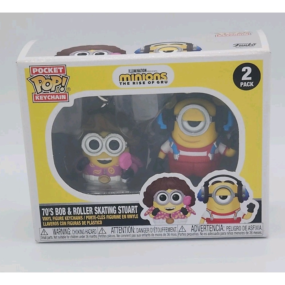 Funko 70's Bob & Roller Skating Stuart - Pocket Pop Keychain 2 Pack